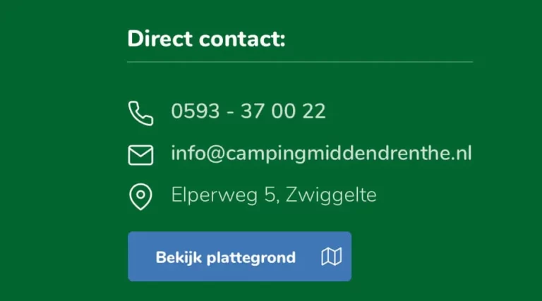 Iconen bij contactinformatie