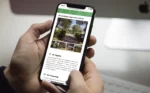 Een pagina uit de website van Camping Midden Drenthe op een smartphone