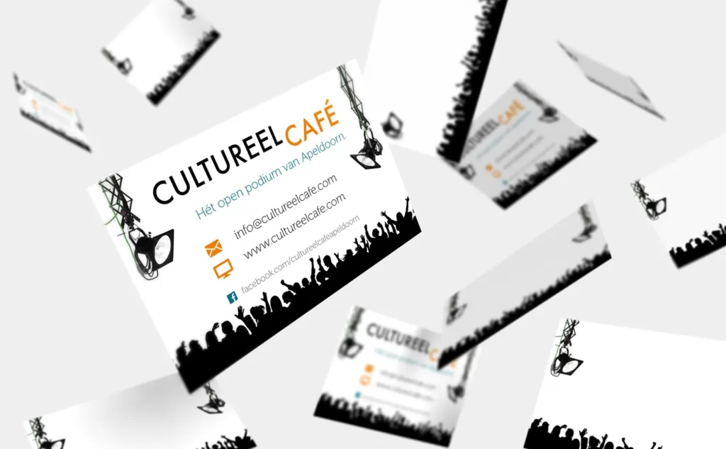 Visitekaartjes van Cultureel Café Apeldoorn