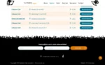 Het programma en de onderkant van de website van Cultureel Café Apeldoorn