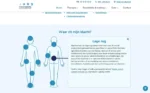 'Waar zit mijn klacht' interactief element op de website van Fysiotherapie Apeldoorn-Zuid