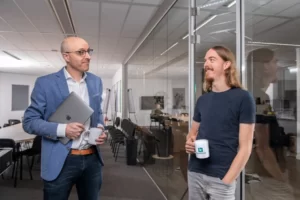 Jasper van Key Webdesign met SEO-specialist Nathan