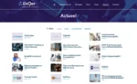 Actueel pagina met filters op de website van LinQer