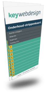 De onderhoud-strippenkaart van Key Webdesign