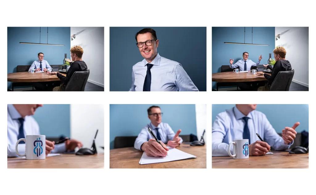 Superscherpe en pakkende foto's voor op de website van Résoudre