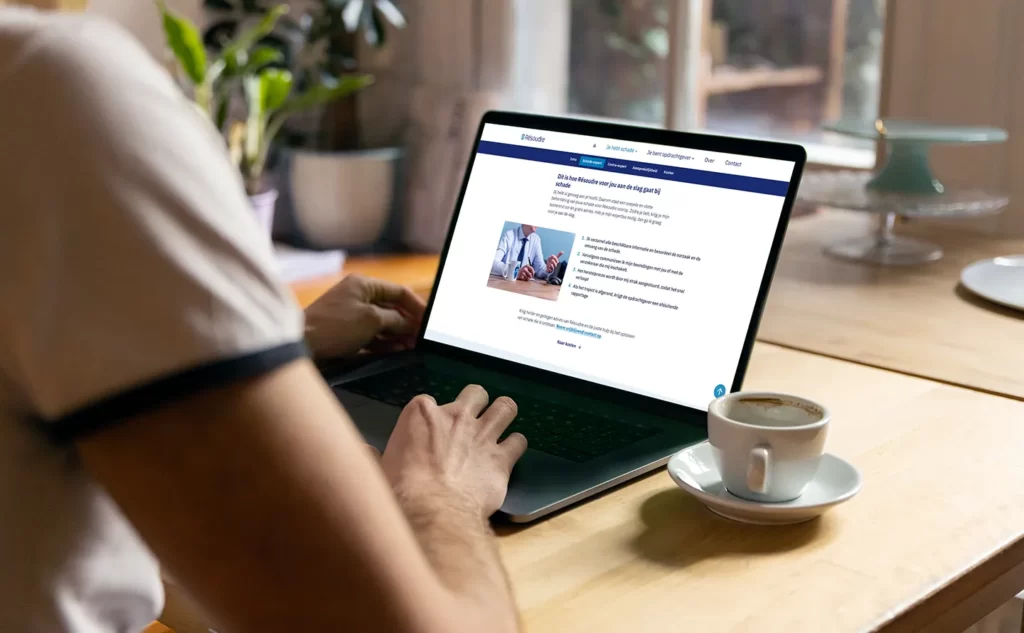 Een pagina uit de website van Résoudre