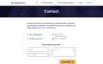 Contactpagina op de website van Résoudre