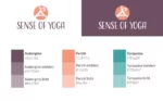 Kleuren in de huisstijl van Sense of Yoga