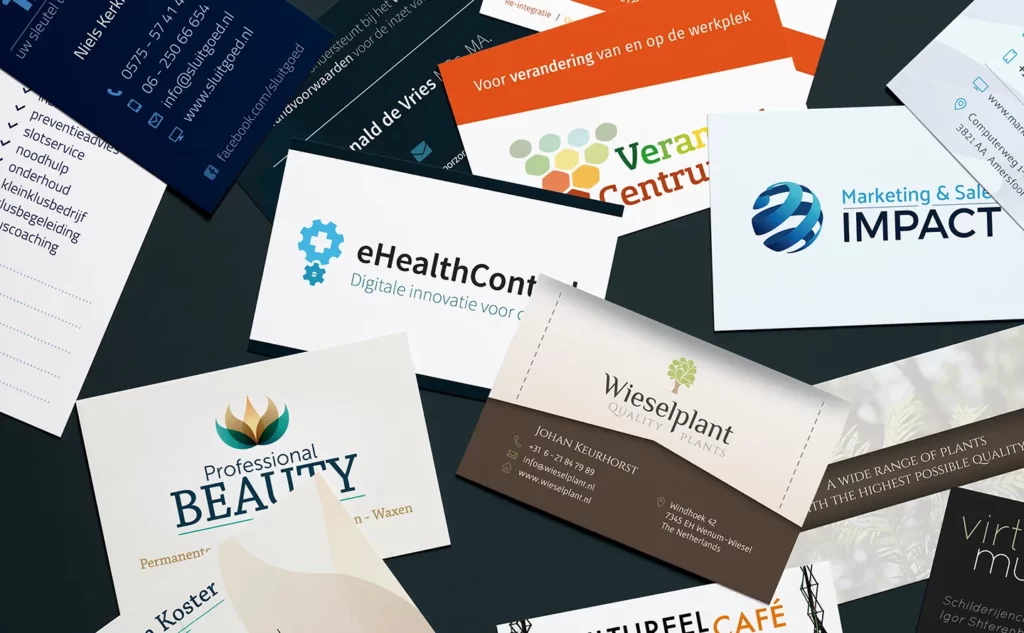 Visitekaartjes ontworpen door Key Webdesign